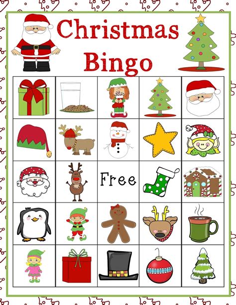Free Printable Christmas Bingo Cards For 20